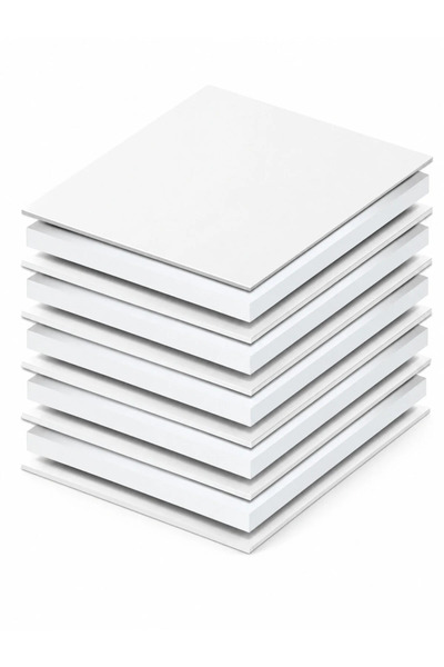 3 mm 70x100 cm Fotoblok (Straforlu Maket Kartonu) Beyaz 10 Adet