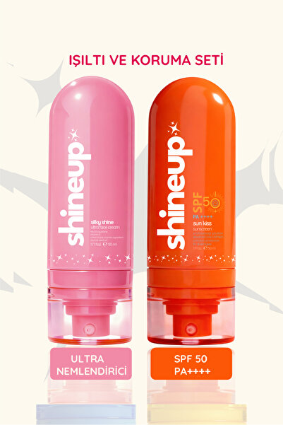 shineup Işıltı ve Koruma Seti Nemlendirici Yüz Kremi Güneş Koruyucu Krem