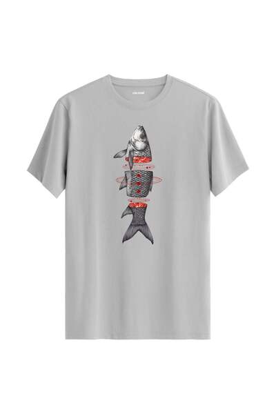 Colermi Shredded Fish Anatomy Design T-Shirt