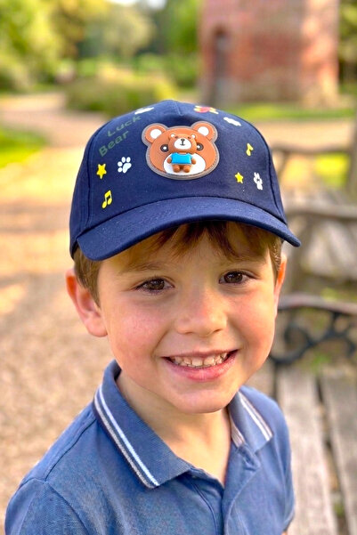 AYDINER TEKSTİL 3D Rotatable Lucky Teddy Bear Figured Fun Boy Hat