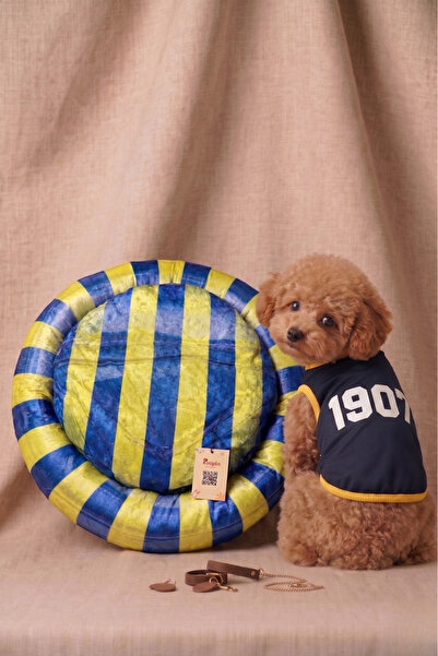 Patipin Yellow Navy Blue Fan Cat and Dog Tank Top - Special Concept Package -...