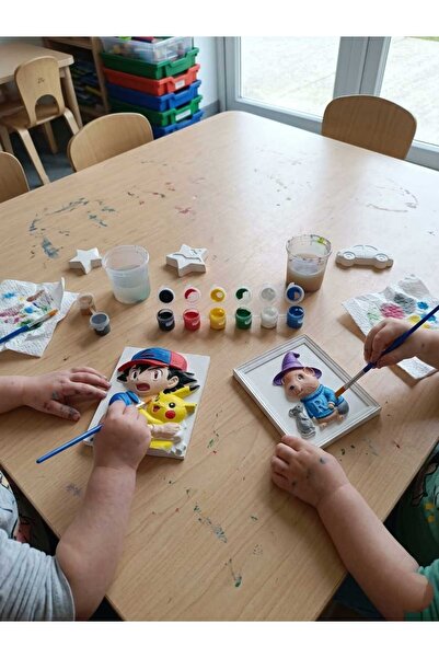 crafts tasarım atölyesi TAŞ TOZU FİGÜR BOYMA SETİ 2'li