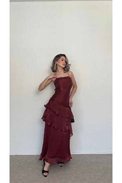 Nesil Flounce Strap Dress