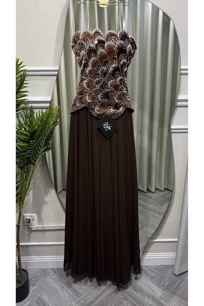 Jood Women's Floral Embroidered Dress & Premium Chiffon Skirt