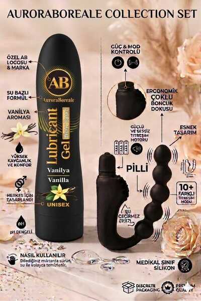 AuroraBoreale Premium 125 ML Vanilyalı Kayganlaştırıcı Jel 10 Titreşim Modlu ...