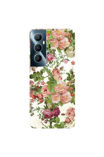Other Realme C65 Pink roses 2 Transparent Silicone TPU Θήκη