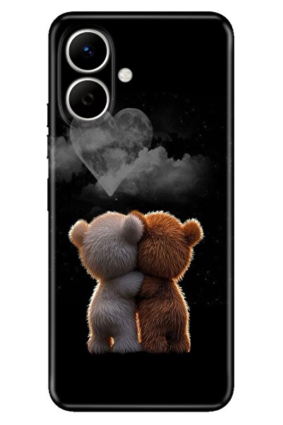 TECNO Spark Go 2 (KM4) Kılıf Sonsuz Aşkımız Temalı Desenli Darbe Emici Silikon