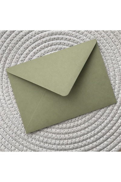 OEM 50 x Olive Green Envelopes Light B6 120g/sqm For Wedding Invitations or C...