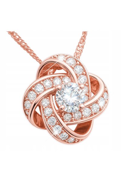 Larezo 925 Silver Necklace Gold Plated, Lucky Star Pendant With White Zirconi...