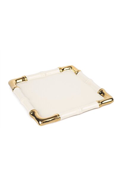 Mikasa Moor Krem Gold Kare Servis 30cm