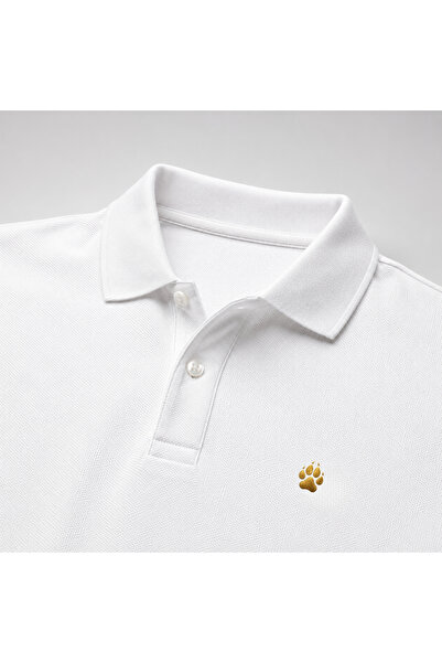 Noctilupus Official Noctipaw Minimal Logolu Polo Yaka Tişört