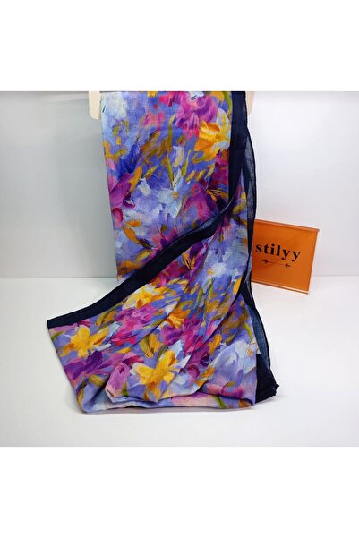 stilyy Bamboo Kraş Shawl Ocean