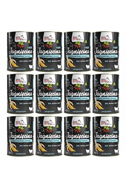 Syta Micha Mâncare umedă pentru câini cu miel, morcov negru și banană 12x400g