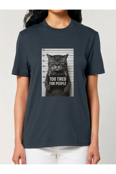 Cu Pisici Tricou din bumbac organic Premium-Too tired for people, Unisex