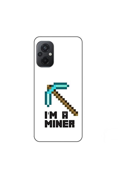 OEM Case compatible with Xiaomi Poco M5 Silicon Gel Tpu Minecraft Miner Pattern