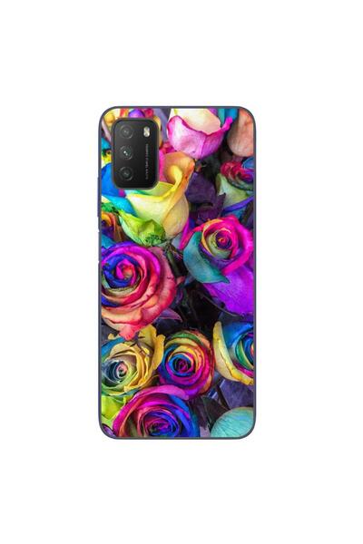 OEM Husa compatibila cu Xiaomi Poco M3 Silicon Gel Tpu Model Trandafiri Colorati
