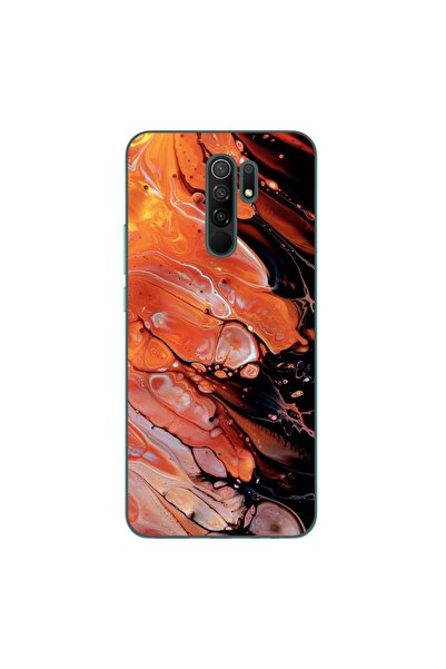 OEM Case compatible with Xiaomi Redmi 9 Silicone Gel Tpu Pattern Abstract Lav...