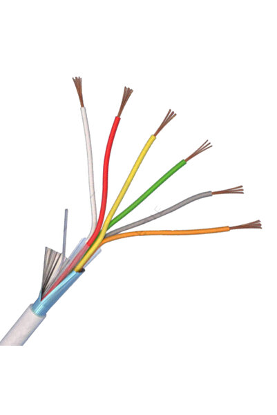 ELAN 6-core shielded alarm cable, solid copper, 100m 6CUEF