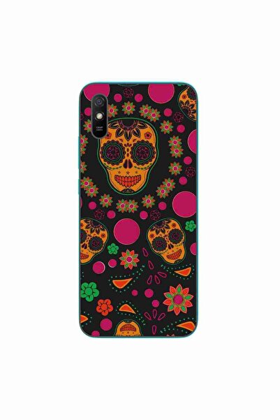OEM Case compatible with Xiaomi Redmi 9A Silicone Gel Tpu Model Halloween Flo...