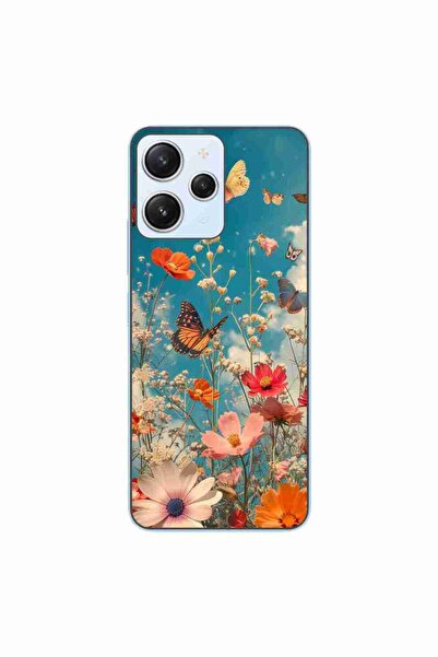 OEM Husa compatibila cu Xiaomi Redmi 12 4G Silicon Gel Tpu Model Flori si Flu...