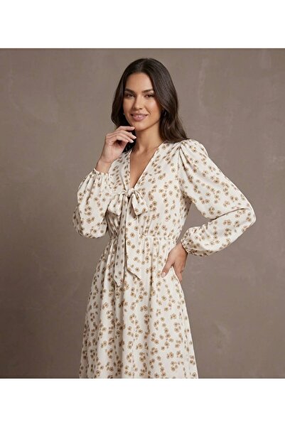 DAKEN High-End Women's Long-Sleeved Dress from
