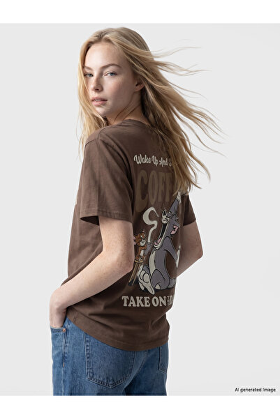 LC Waikiki Tricou de damă cu imprimeu Tom & Jerry