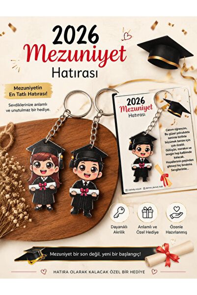 EL YAPIMI Drveni štampani privjesak za diplome, 20 komada