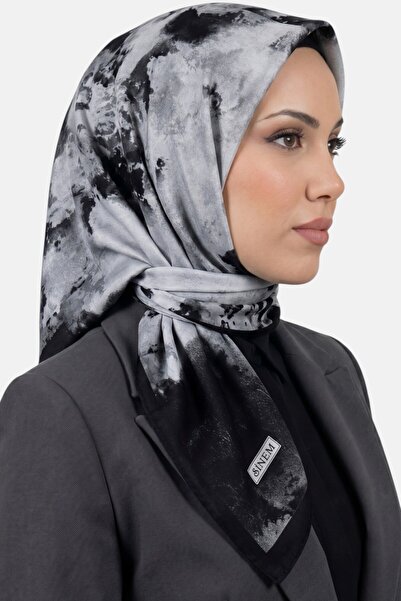 hadiora Women's Black Gray Abstract Patterned Stitched Writing Pad