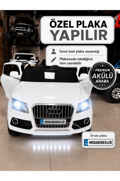 modabebekler Akülü Araba Q-SUV 12V Kumandalı Açılır Kapılı 2 Motor Bluetooth ...