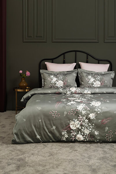 First Choice Whitney 100% Cotton Satin 200 Tc (80 Thread) Double Duvet Cover Set