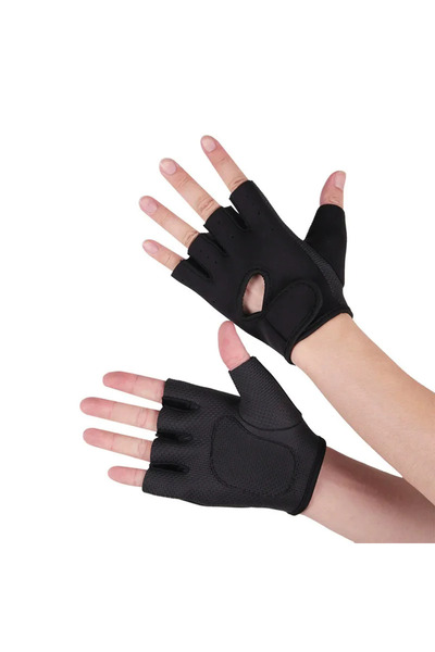 Choice19 M Black Outdoor Cycling Half Finger Gloves Anti Slip Breathable Gym ...