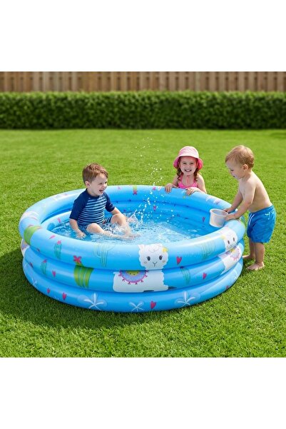 BESTWASH Çocuklar İçin Şişme Havuz 100cm x 25 cm