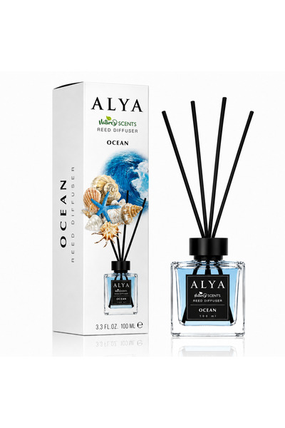 ALYA Odorizant de cameră cu bețișoare Nature Scents, Ocean, 100 ml