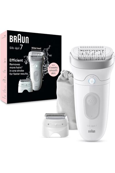 Braun Group براون سيلك-إبيل 7، جهاز إزالة الشعر، ماكينة حلاقة وتشذيب للنساء، ...