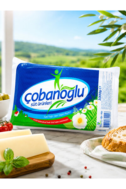 Çobanoğlu Tam Yağlı Taze Kaşar Peyniri 1000g