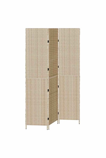 vidaxl Separator de cameră Manual Bej 146 x 200 cm poliratan