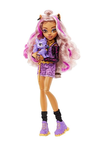 mattel Κούκλα Papusa High με το κατοικίδιο Clawdeen (HHK52)