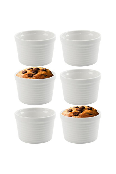 Orion Ramekin-uri din porțelan pentru copt, 250 ml, set de 6