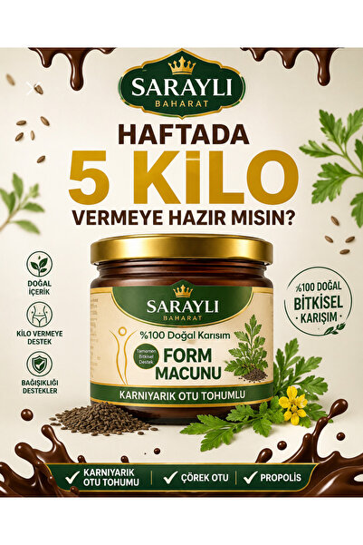 sarayli baharat Karnıyarık otu tohumlu Form Macunu 240gr karnıyarık otu