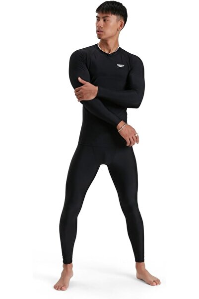 SPEEDO قميص رجالي طويل الأكمام للحماية من الشمس ومضاد للطفح الجلدي من
