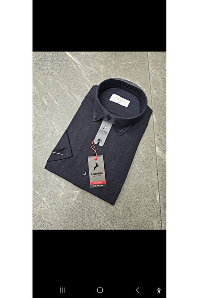 Cinar erkek giyim Men's Shirt Short Sleeve Pocket Linen Summer Classic Dad