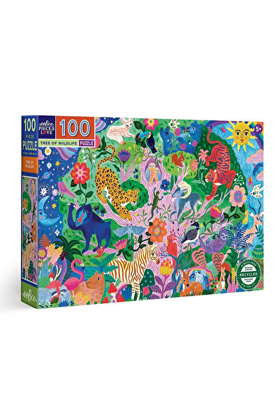 Eeboo Tree of Wild 100 Parça Yapboz