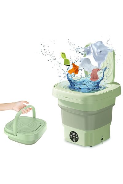 Arabest Portable Washing Machine,8L Foldable Mini Washer,3 Modes Deep Cleanin...