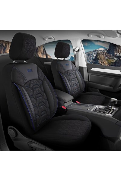 Dalauto Set complet huse auto Renault Captur Canyon Negru Albastru ,11 bucati