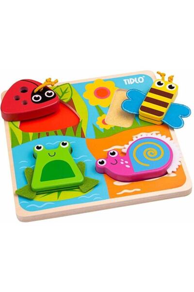 Tidlo Wooden Sensory Puzzle - In the Garden