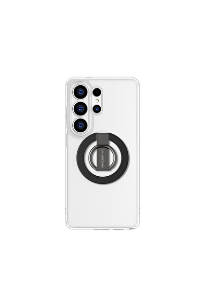 Amazingthing Husă transparentă cu inel minimalist pentru Galaxy S26 Ultra