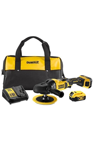 Dewalt DCM849P2-QW Mașină de lustruit fără fir 18V 180mm, Galben/Negru, 2x Ba...