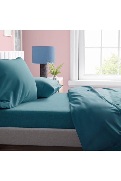 MayHome Σετ Σεντόνια Βαμβακερά King Size 2020648140-1 με Λάστιχο (Π: 180cm x ...