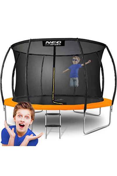 Neo-Sport Trambulină de grădină profilată de 12ft/374cm cu plasă internă