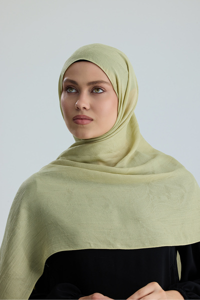 CHALE Floş Pamuk Şal / Lace of Leaves Collection- Berry Lace
